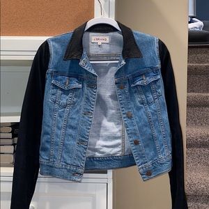 JBRAND Denim and Leather Jacket